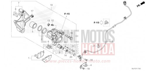 ETRIER DE FREIN ARRIERE CL500AP de 2023